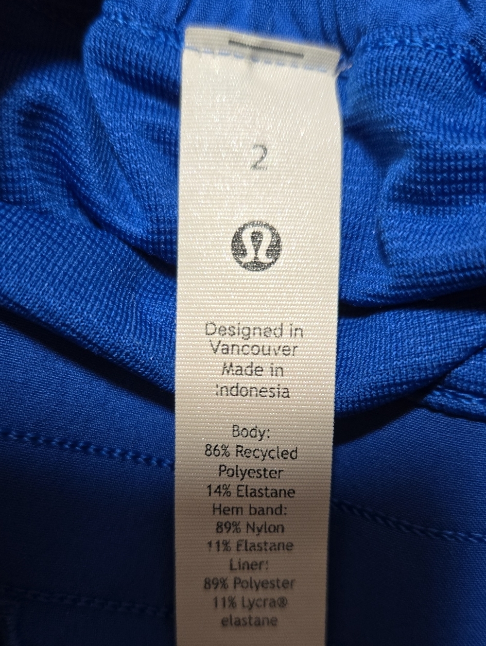 Lululemon Hotty Hot High-Rise Lined Shorts Pooside Blue Size 2 - Picture 3 of 7